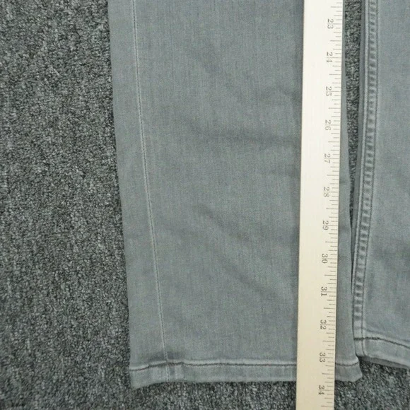 Paige Jeans Mens 31x34 Gray Laroy Federal Slim Straight 5 Pocket Stretch NWT